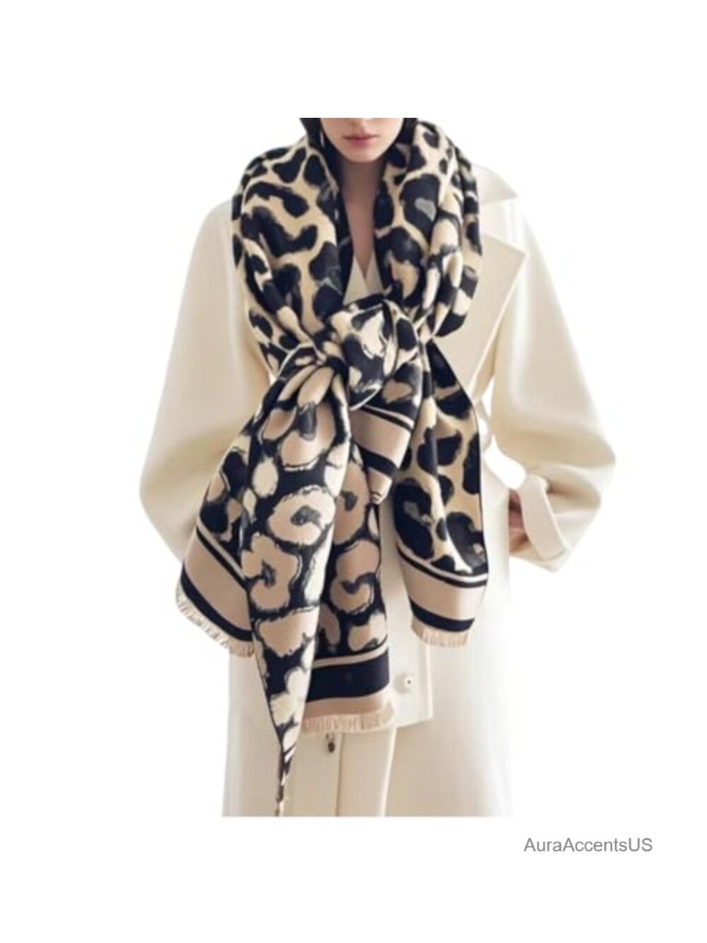 Winter Scarf Shawl Wrap Pashmina Poncho Blanket Women's Cozy Soft Fashion